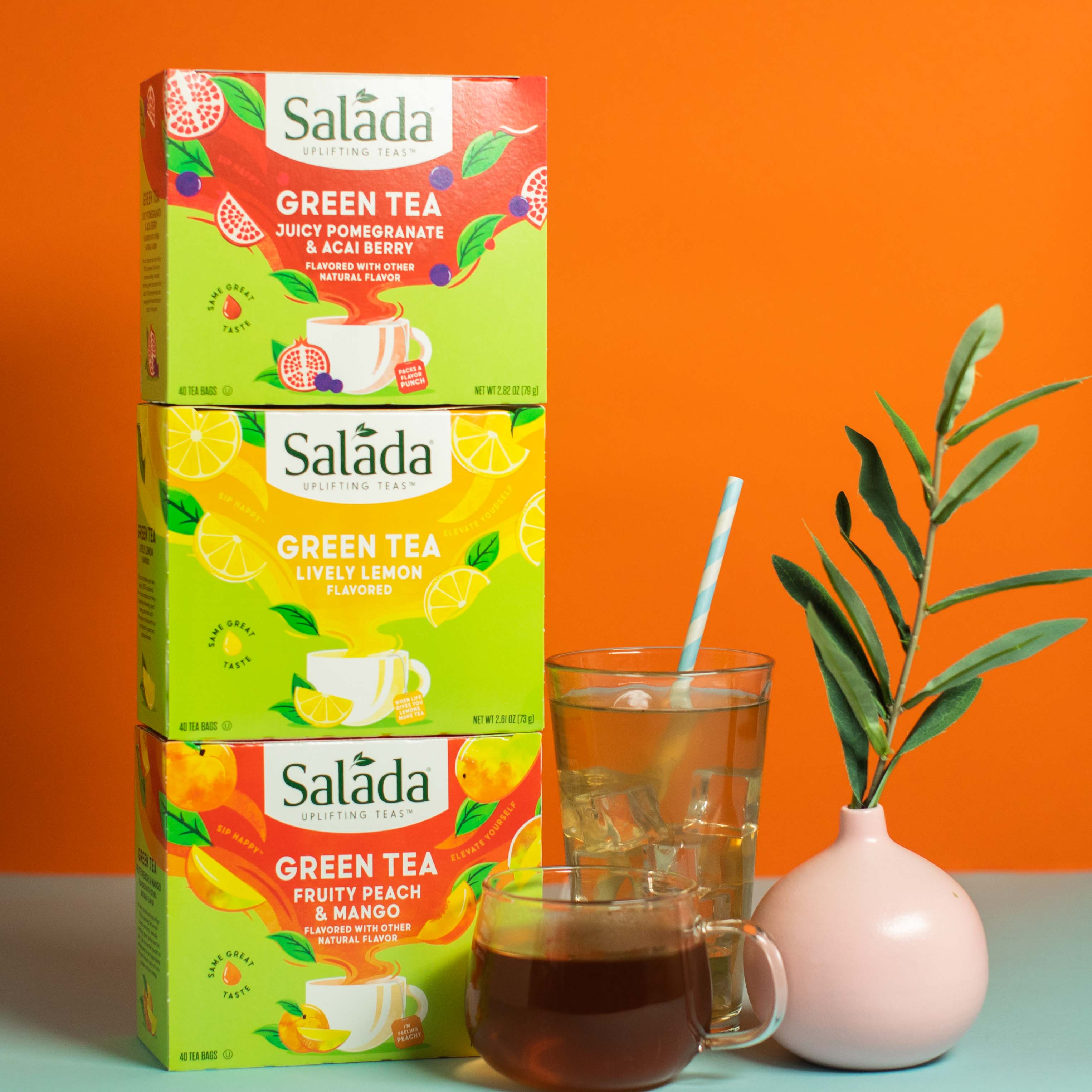 Salada Peach Mango Green Tea - 20ct