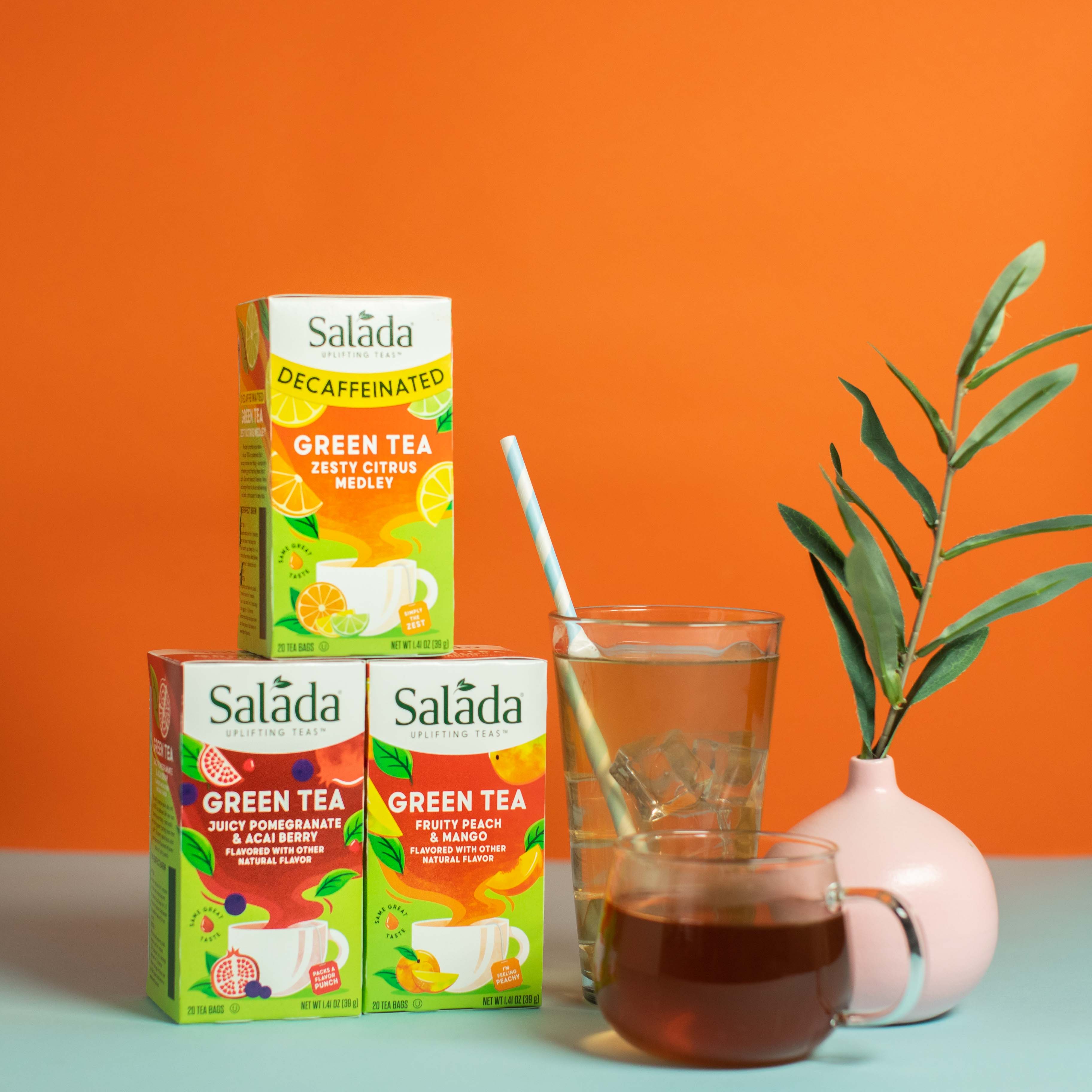 Salada Peach Mango Green Tea - 20ct